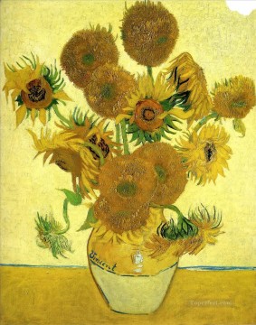 15本のひまわりのある静物花瓶 フィンセント・ファン・ゴッホ 印象派の花 Oil Paintings